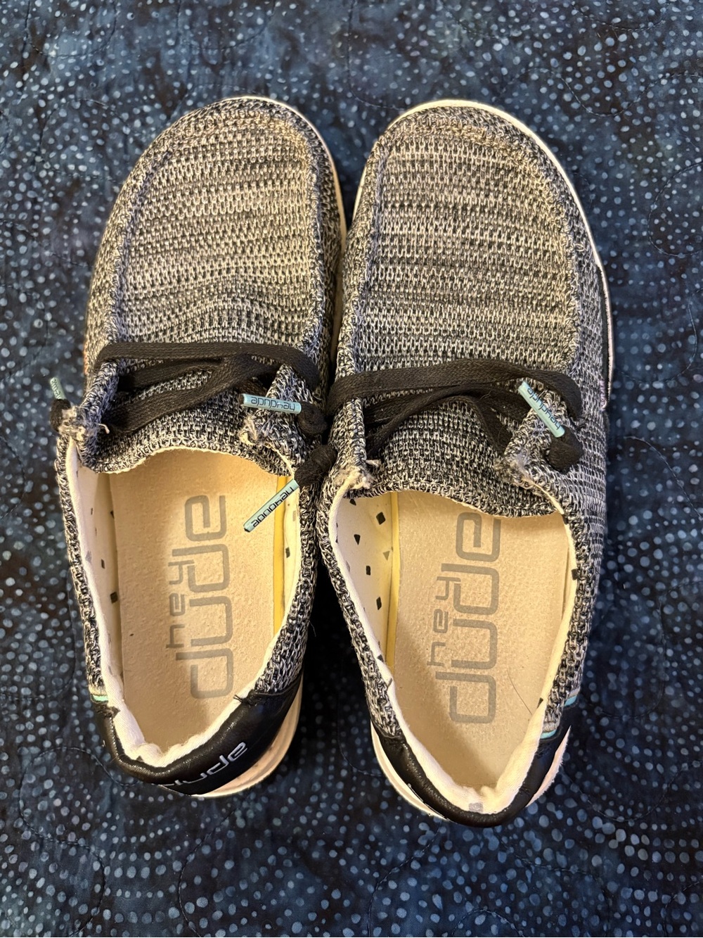 Hey Dude Women's Gray Knit Sneakers